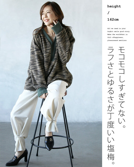 Not too cute, but mature. A knit top with a great vibe.