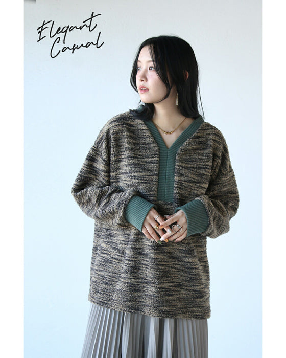 Not too cute, but mature. A knit top with a great vibe.