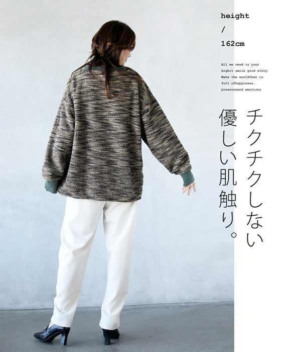Not too cute, but mature. A knit top with a great vibe.