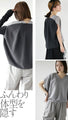 Neat bicolor loose dolman knit top