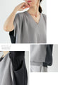 Neat bicolor loose dolman knit top