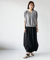 Neat bicolor loose dolman knit top
