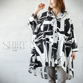 All-over print shirt tops