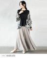 Tops made of different materials that stand out with their patterns and materials