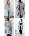 A loose, comfortable, and loose long knit cardigan