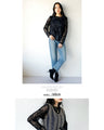 A cool and stylish sheer top for mature women