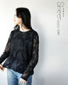 A cool and stylish sheer top for mature women