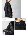 A cool and stylish sheer top for mature women