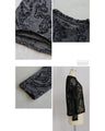 A cool and stylish sheer top for mature women