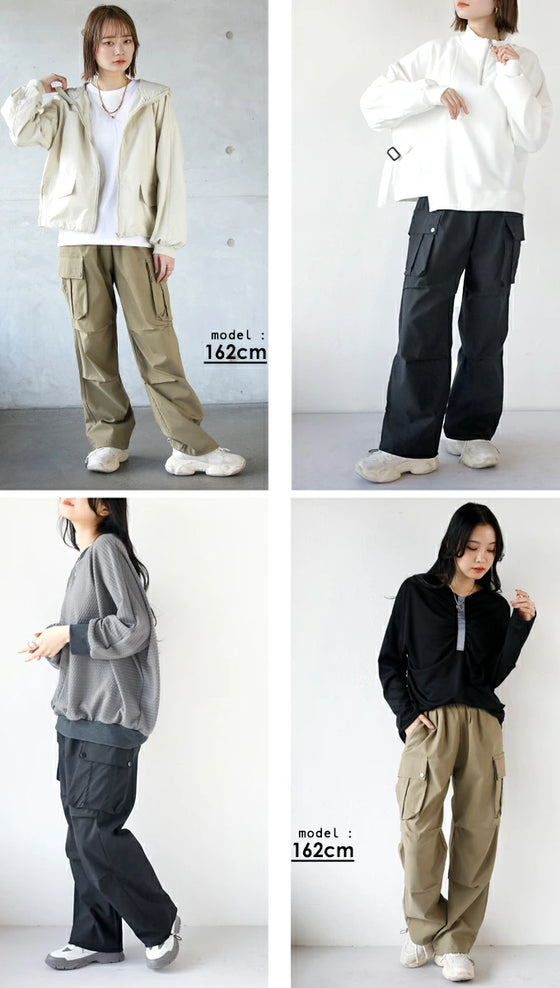 【アウトレット返品交換不可】「シュッ」とあしなが ストレッチ カーゴパンツ（カーキベージュのみ）