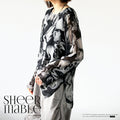 Marble sheer top