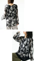 Marble sheer top