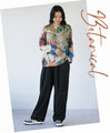 A botanical knit top that will add color to your outfit
