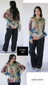 A botanical knit top that will add color to your outfit