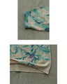 Botanical print sheer knit top