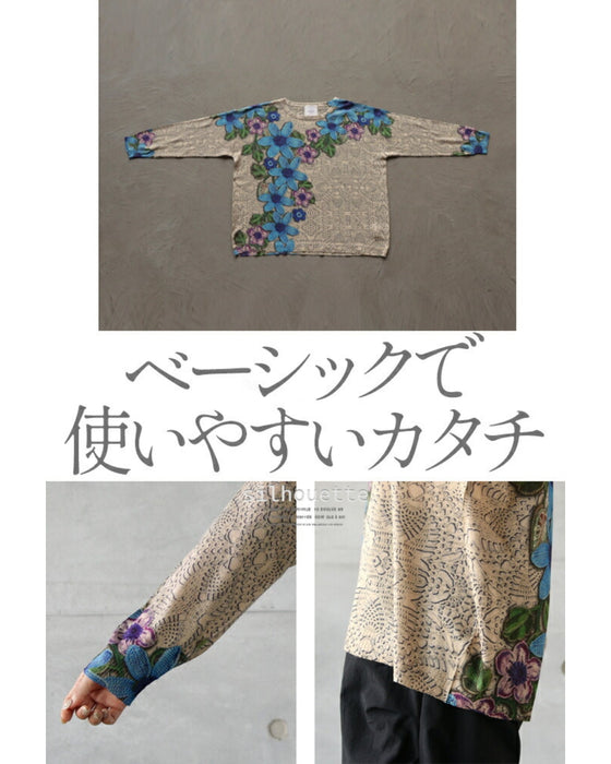 Knitted tops with knit prints that flatter your face