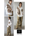 Mixed material docking shirt top