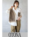 Mixed material docking shirt top