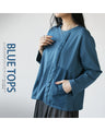 BLUE TOPS Cut and sew