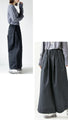 Pants with wide stitch design