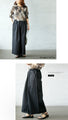 Pants with wide stitch design
