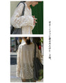 Adult loose and casual openwork lace top