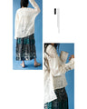 Adult loose and casual openwork lace top