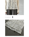 Adult loose and casual openwork lace top