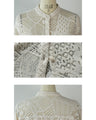 Adult loose and casual openwork lace top