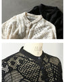 Adult loose and casual openwork lace top