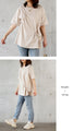 A crinkled shirred T-shirt that perfectly matches your personality