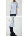 A crinkled shirred T-shirt that perfectly matches your personality