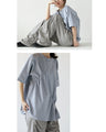 A crinkled shirred T-shirt that perfectly matches your personality