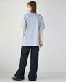 A crinkled shirred T-shirt that perfectly matches your personality