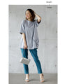 A crinkled shirred T-shirt that perfectly matches your personality