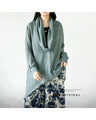 Airy neck drape High quality luxury wear