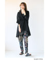 Airy neck drape high quality luxury top