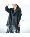 Airy neck drape high quality luxury top