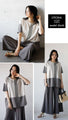 A top made of different materials that goes with any style