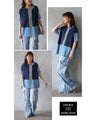 A top made of different materials that goes with any style