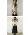 Damask print top