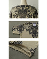 Damask print top