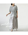 A stylish dress for adults with a dynamic silhouette