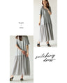 A stylish dress for adults with a dynamic silhouette