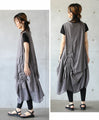 A versatile dress with a slightly crumpled edge that gives it a stylish look.