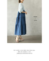 A cute and casual gradient dungaree tiered dress