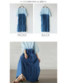 A cute and casual gradient dungaree tiered dress