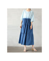 A cute and casual gradient dungaree tiered dress