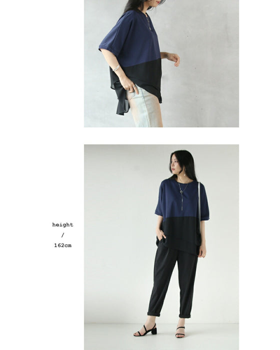 A top with different materials to enhance your style