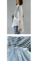 A mixed shirt top with a striking pattern
